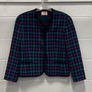 Vintage Pendleton Wool Blazer Jacket- Perfect for fall! Size Medium 100% Wool